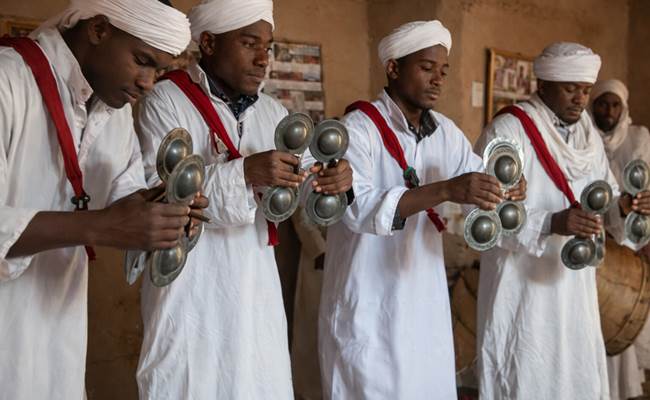 Musique Gnaoua au village de Khamlia