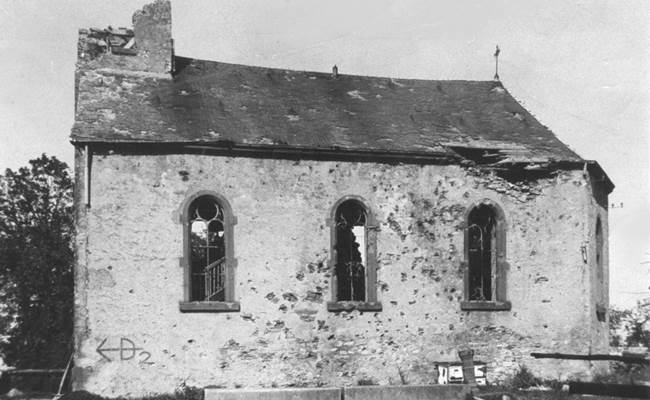 De Sainte-Barbe-kapel in januari 1945.
