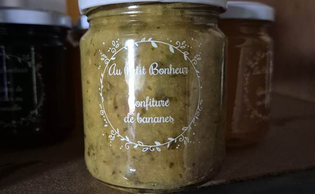 Confiture de bananes et menthe