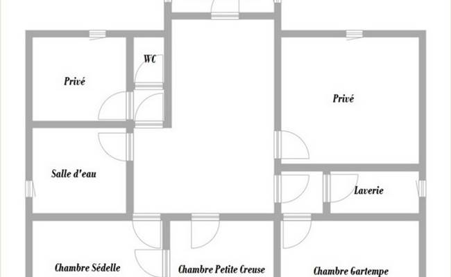 Plan 2ème étage La Demeure de Louis