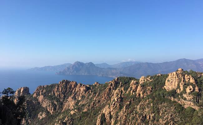 Vue sur le Golfe de Porto depuis les Calanches de Piana
