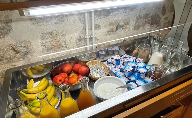 Petit déjeuner Gîte d'étape Le Ty Bihui Bretagne Morbihan