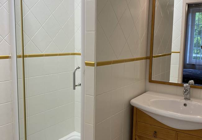 Salle de douche-chambre jaune-Les Deux Chênes