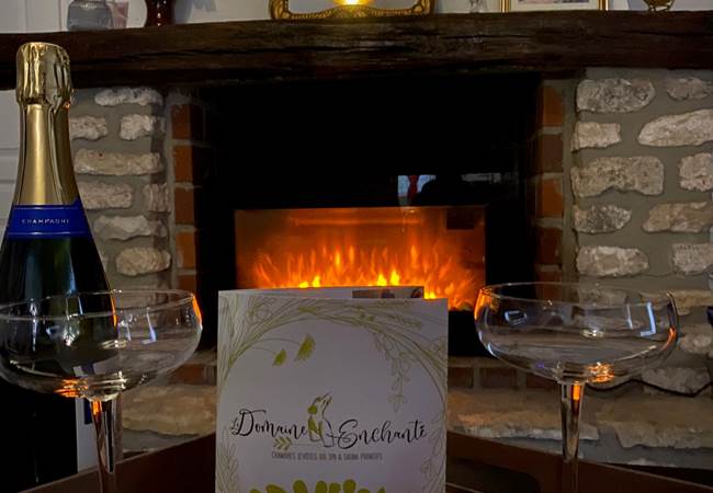 Salon cheminée La Passionnée - Option Champagne