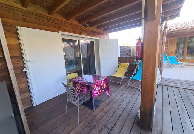 La terrasse de la chambre