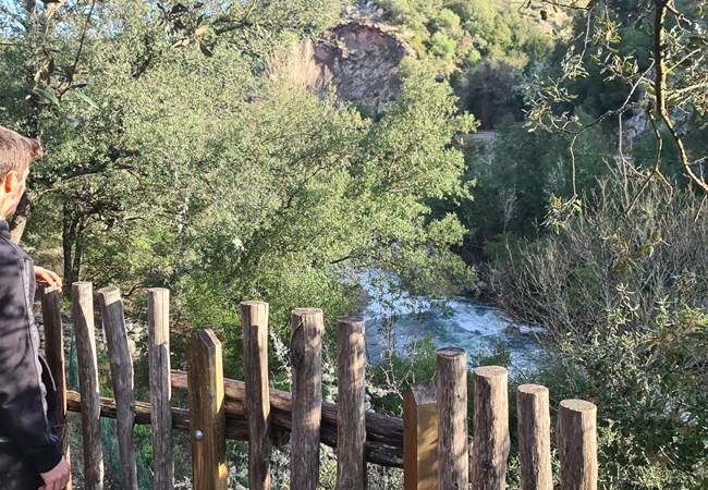 Vue rivière depuis la terrasse
