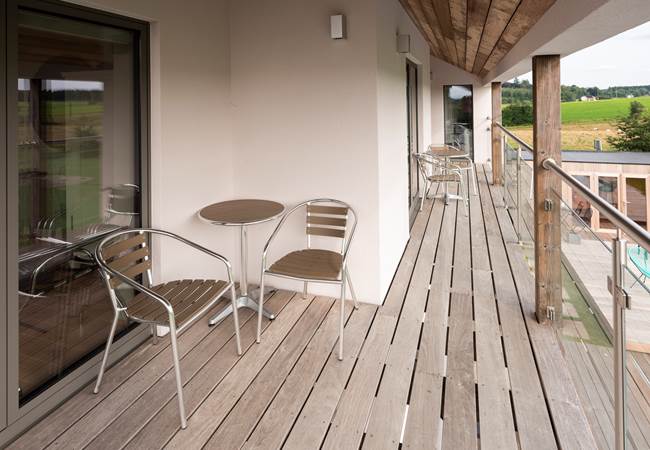 Terrasses en balcon abritées