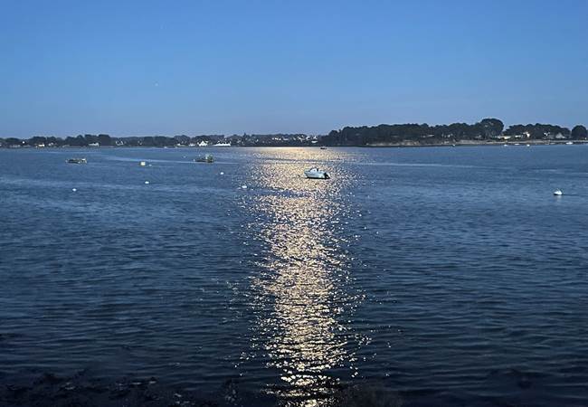 Reflet de la lune sur le Golfe