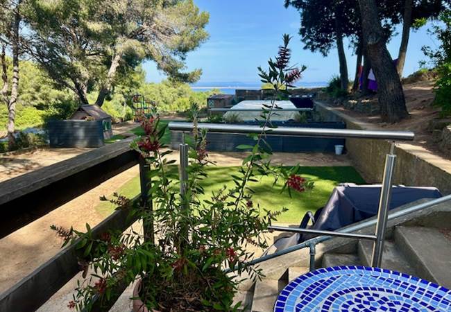 Vue depuis la terrasse du Cabanon