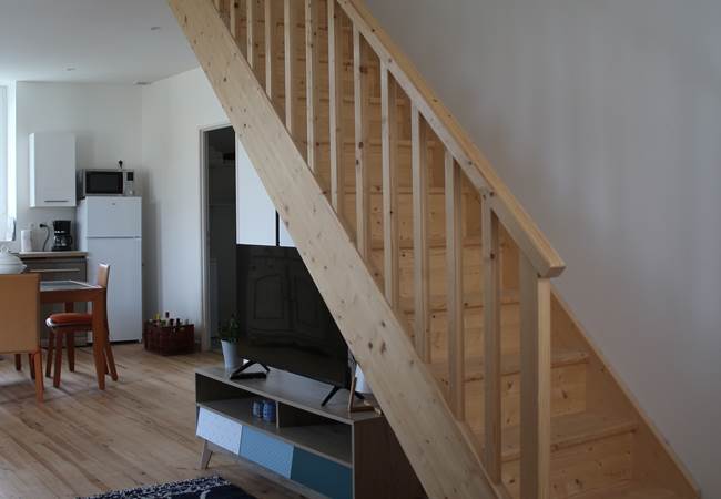 Escalier vers niveau 2.