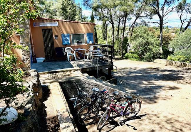 Terrasse privative vue mer, location de vélos