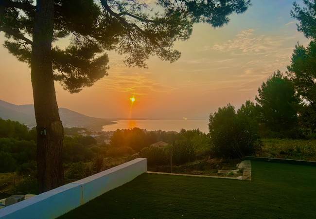 Lever du soleil depuis le jardin