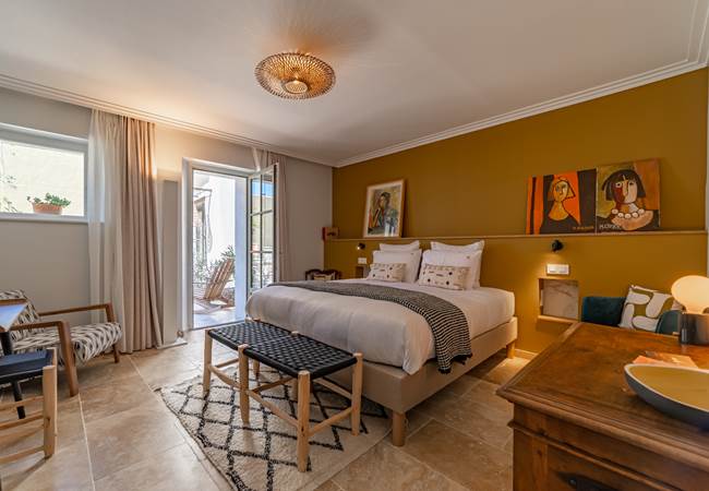 Ch Sous l'olivier vue terrasse Marcelle en Camargue