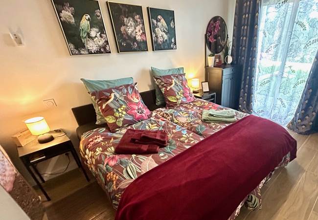 Chambre baie vitrée