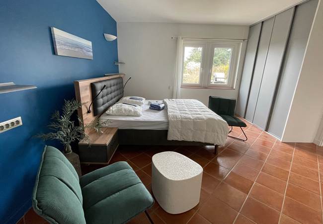 Grande chambre vue sur le parc