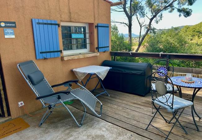 Terrasse privative vue mer et collines