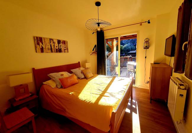 La chambre de l'appartement Tavignanu