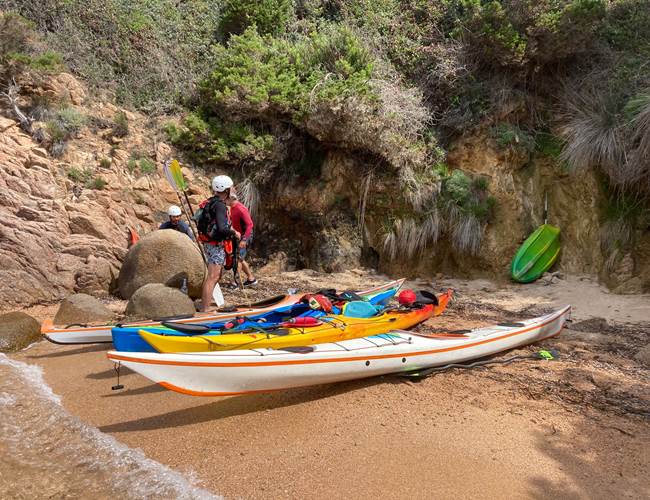 Moniteur pagaie Abbartello kayak en Corse