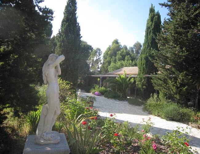 dos au jardin