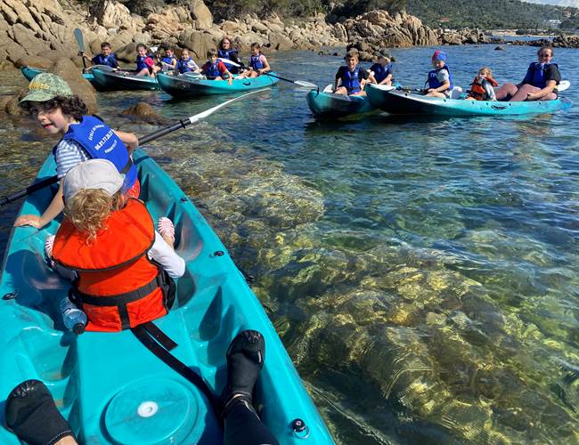Abbartello kayak et paddle Corse accueil de centre aéré