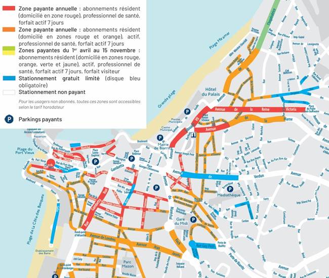 Plan de stationnement de la ville de Biarritz-photo-page