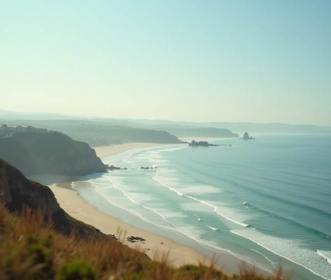 Vue panoramique de la côte basque-photo-news