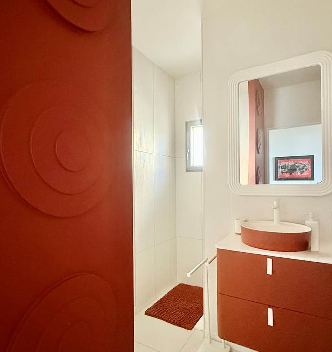 salle de bain malachite