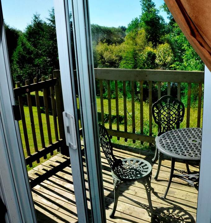 Terrasse vue sur le lac