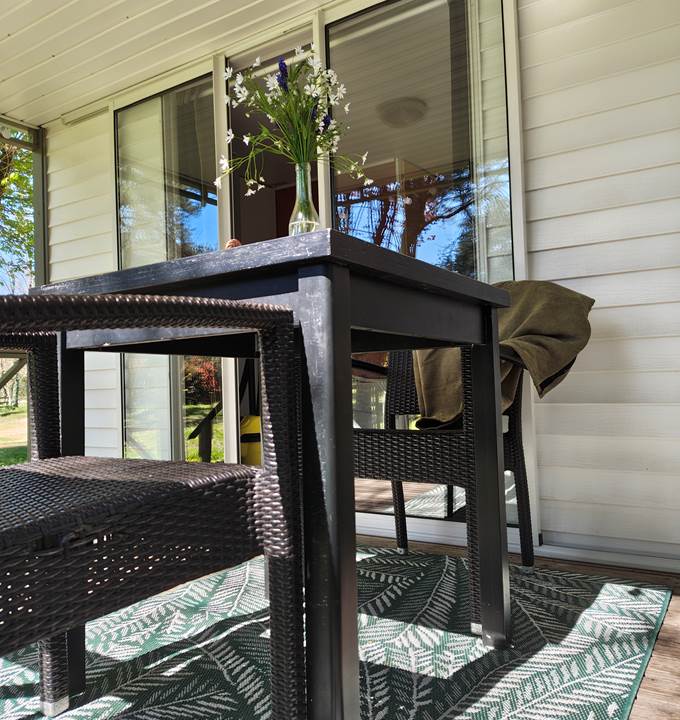 Mobil home terrasse