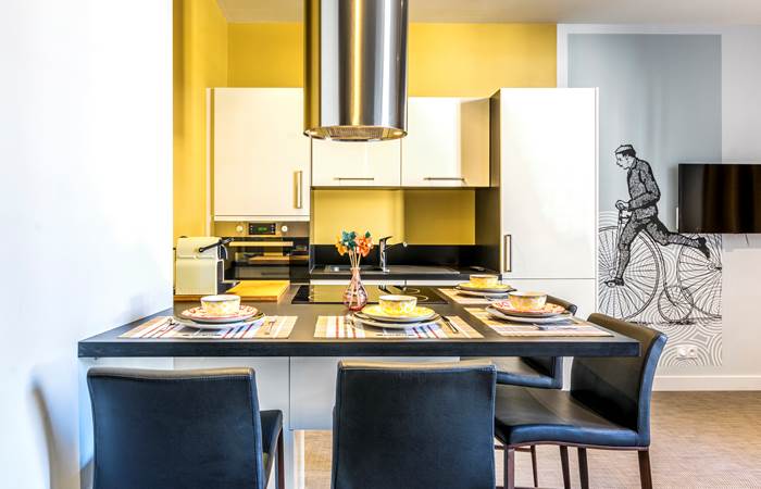 cuisine avec partie snack