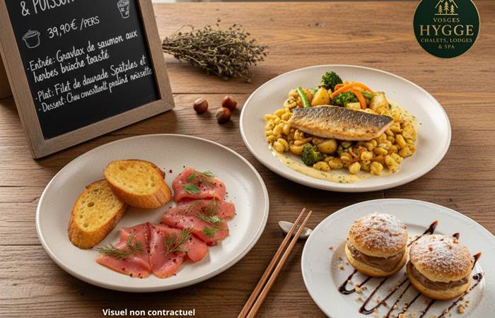 Menu Nature & Poisson du Hygge-Végétarien (Visuel non contractuel)