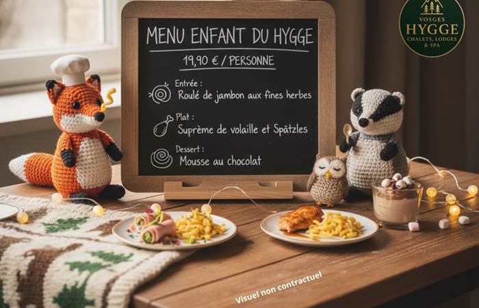 Menu Enfant du Hygge (Visuel non contractuel)