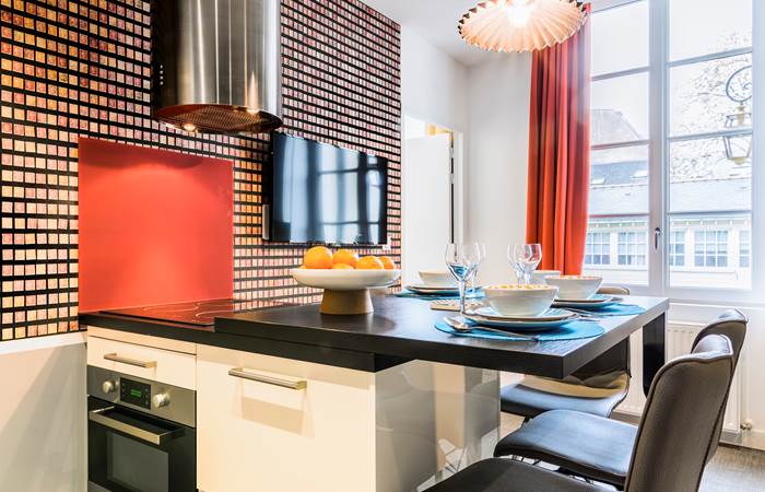 cuisine avec ilôt snack