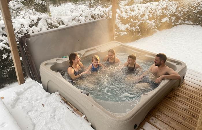 Spa privatif chauffé à 38°C