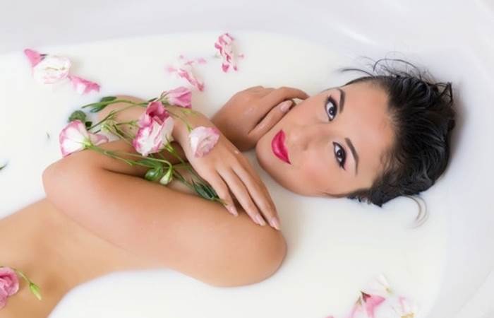 bain lait d'ânesse et rose