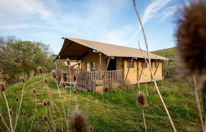 Vue d'ensemble éco-lodge sunshine