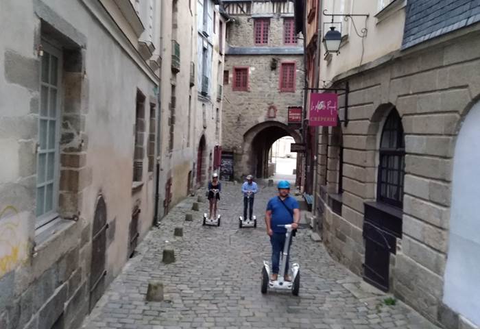 Balade gyropode, vieux Rennes , juin 2018
