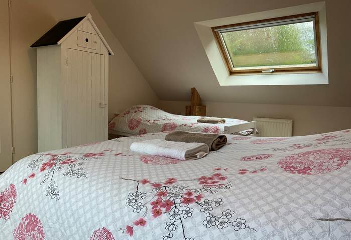 Chambre #4 Etage - 20 m², 3 lits, 4 personnes