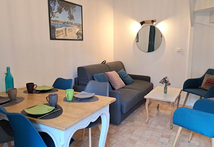 Dinard Clos de la Fontaine N°4 salon avec canapé lit