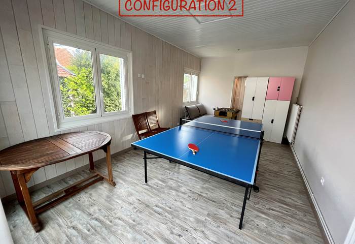 Configuration 2 de la salle de jeux (choix possible pour la dépendance)