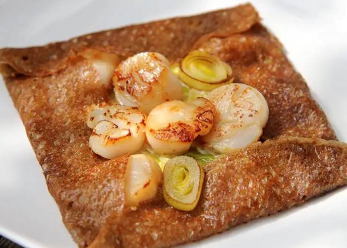 Galette aux coquilles Saint Jacques