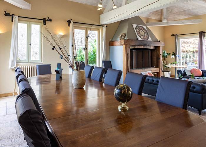 Notre salle de réception (petit-déjeuner, apéritif, table d'hôtes)