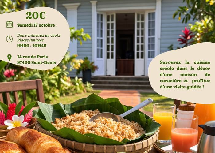 Brunch Péi & Visite Guidée à la Maison Carrère !