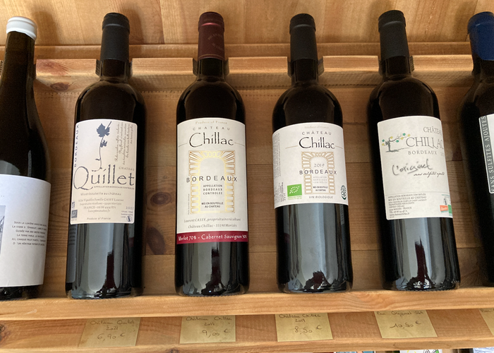 Bouteilles présentoir