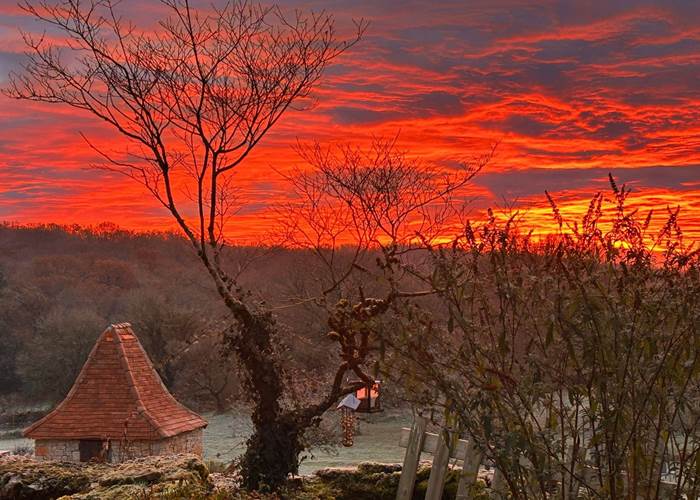 Le ciel brule au Domaine