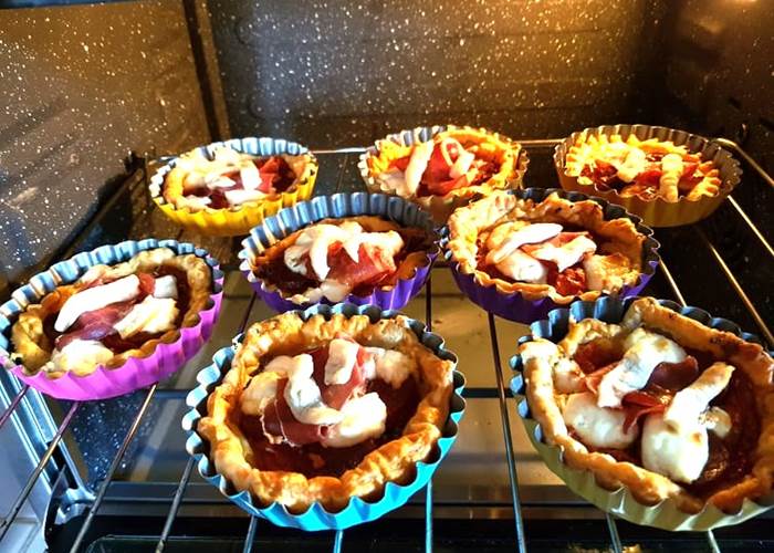 Tartelettes Chaudes Jambon de Bayonne et Brebis