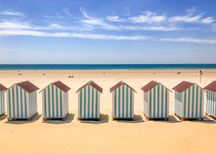 plage cabines st jean de monts vendée