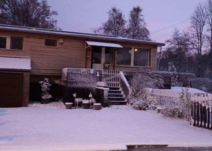 Notre chalet sous la neige