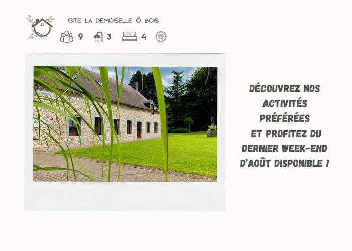 les activités de la Demoiselle ô bois
