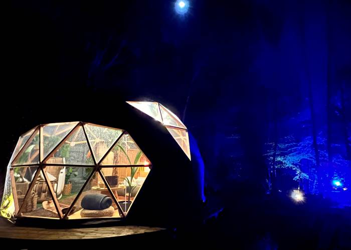 Dôme de nuit sous les étoiles-news